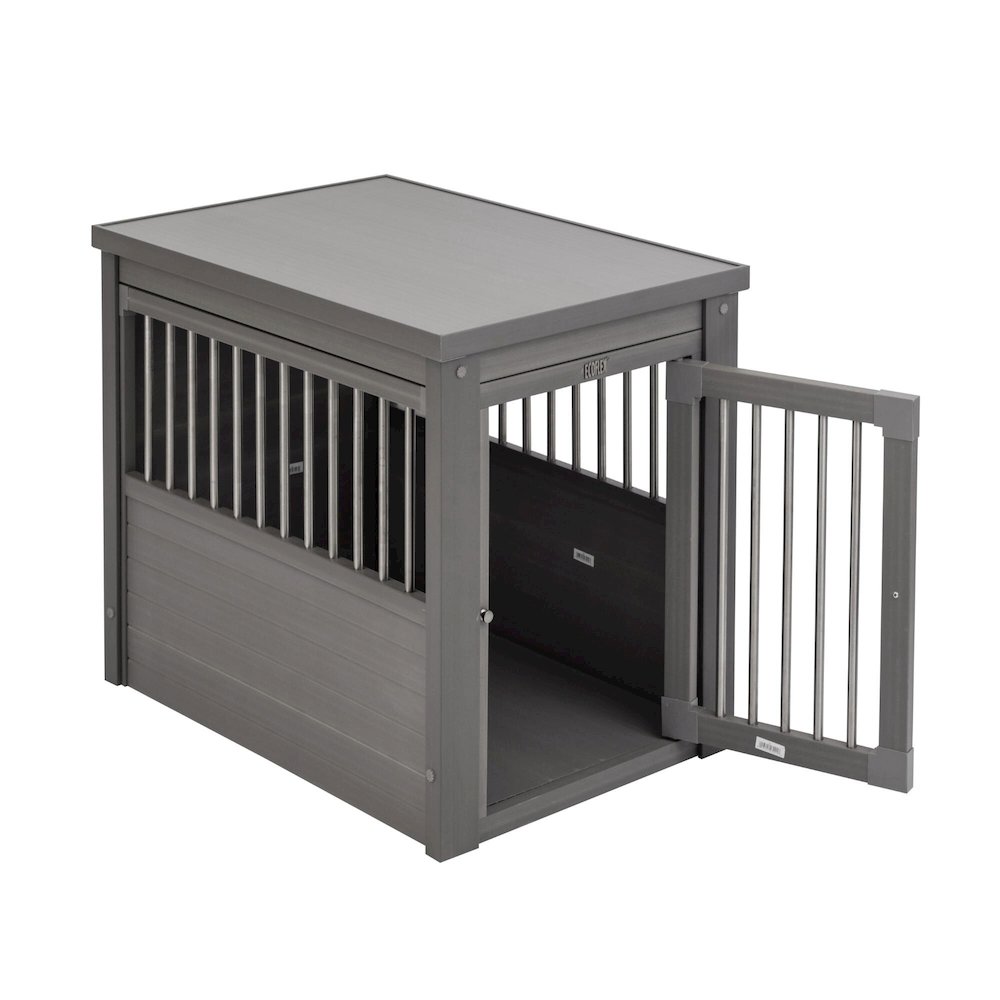 ECOFLEX® Dog Crate End Table - Grey Medium. Picture 4