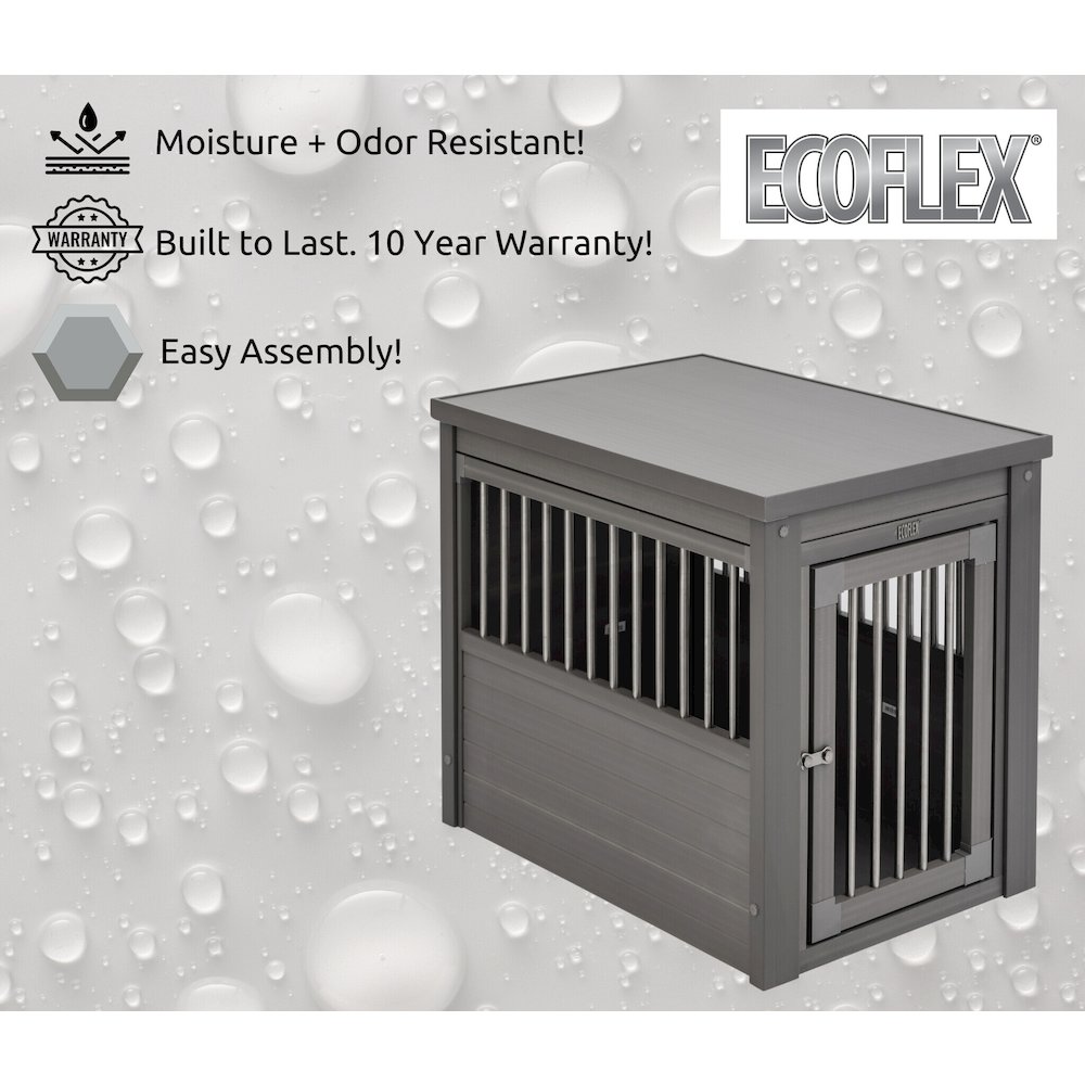 ECOFLEX® Dog Crate End Table - Grey Medium. Picture 8