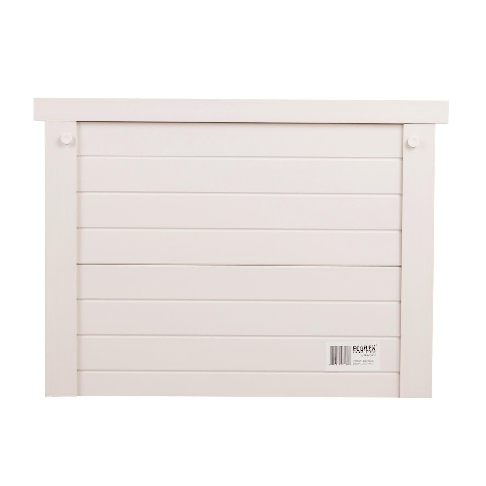 ECOFLEX® Piedmont 2-Bowl Diner with Sliding Lid Storage Bin -Antique White. Picture 5