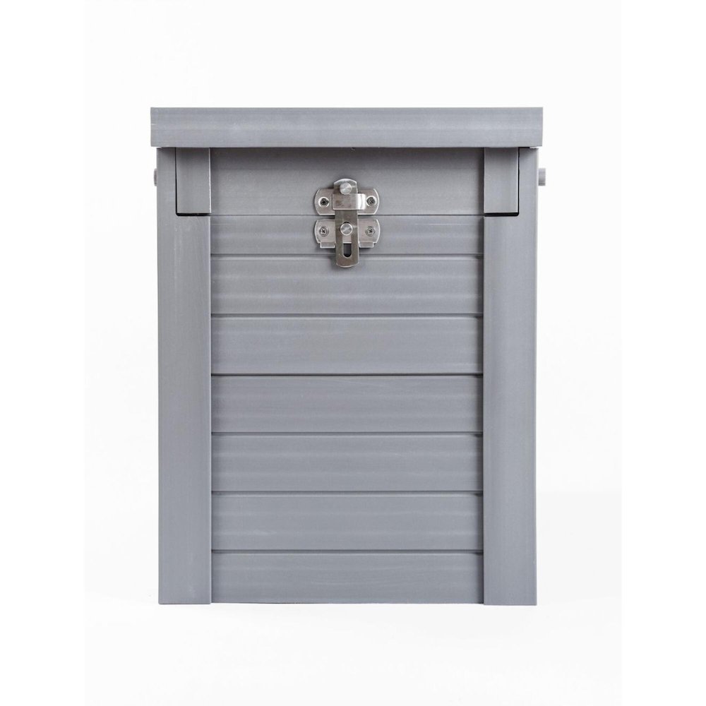 ECOFLEX® Piedmont 2-Bowl Diner with Sliding Lid Storage Bin -Grey. Picture 3