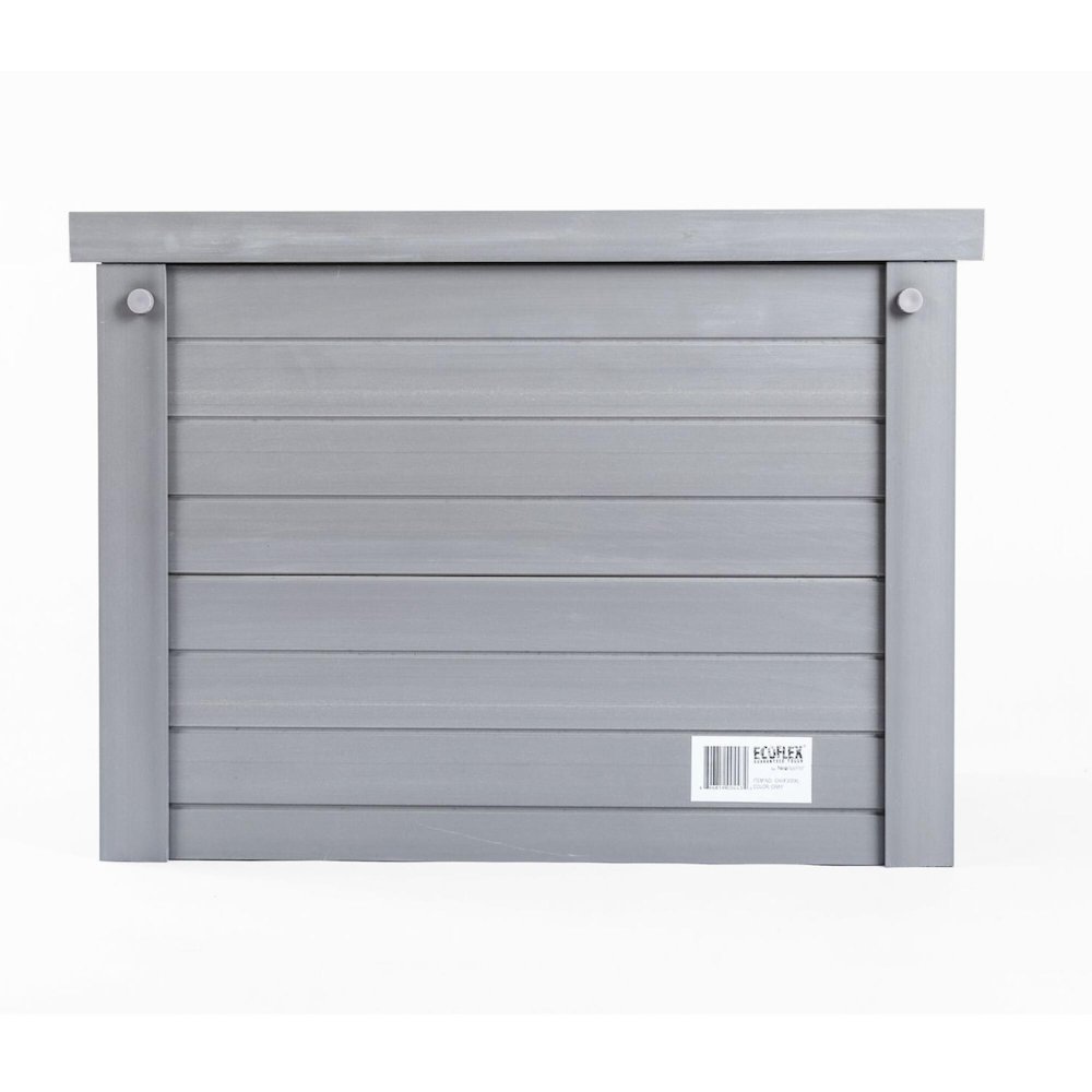ECOFLEX® Piedmont 2-Bowl Diner with Sliding Lid Storage Bin -Grey. Picture 5