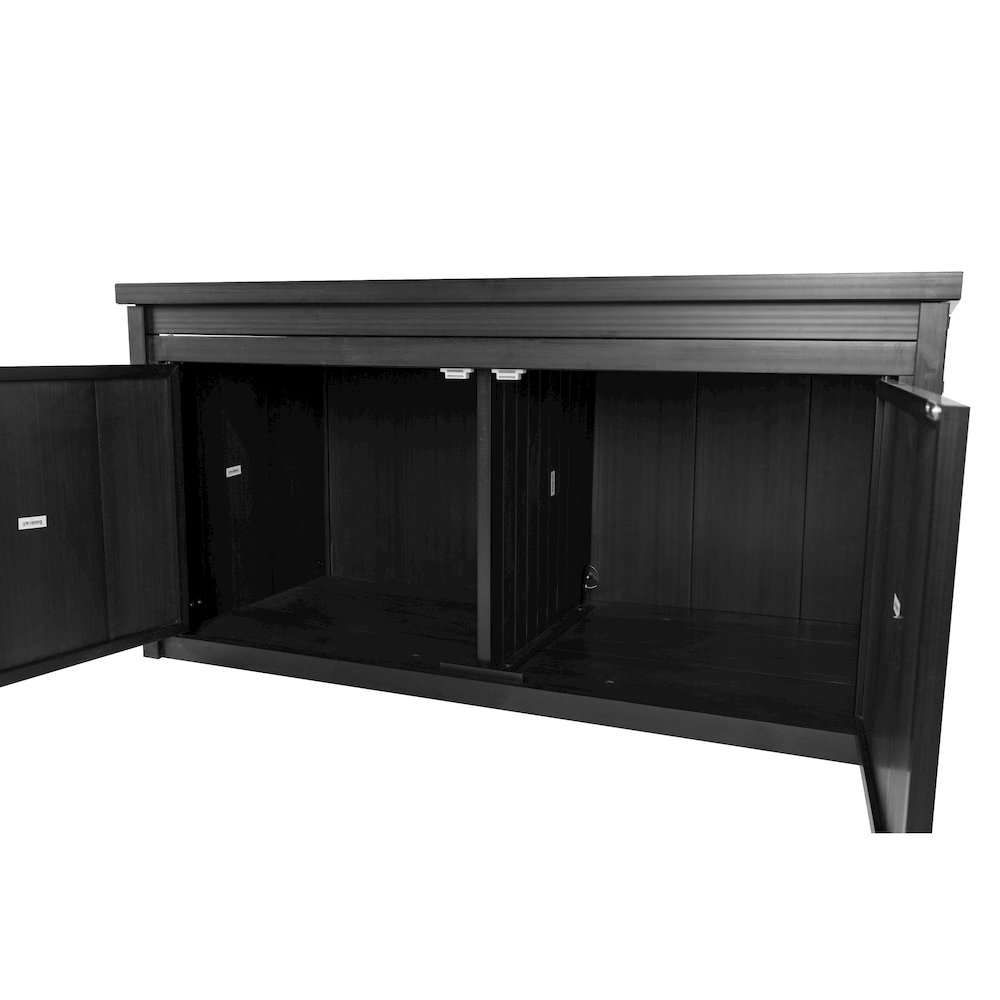 ECOFLEX® LitterLoo Bench Litter Box Cover Espresso. Picture 2