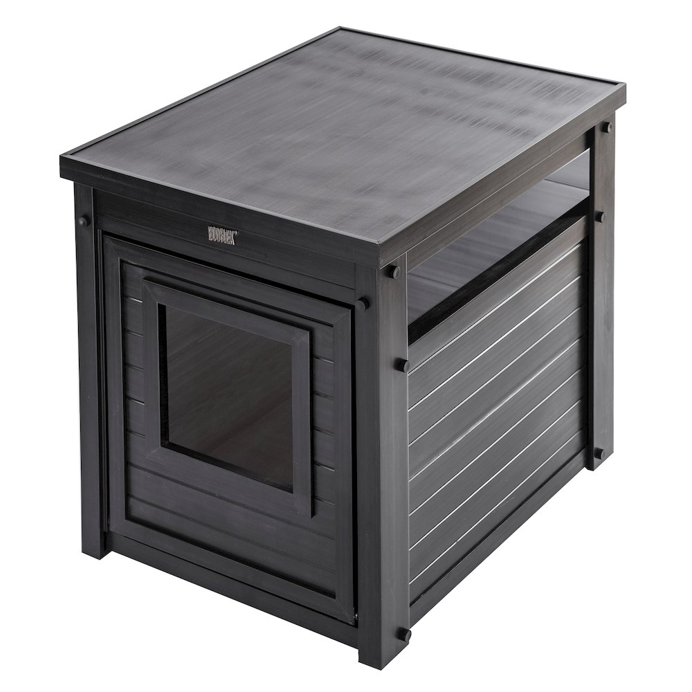 ECOFLEX® Litter Box Cover End Table - Espresso. Picture 2