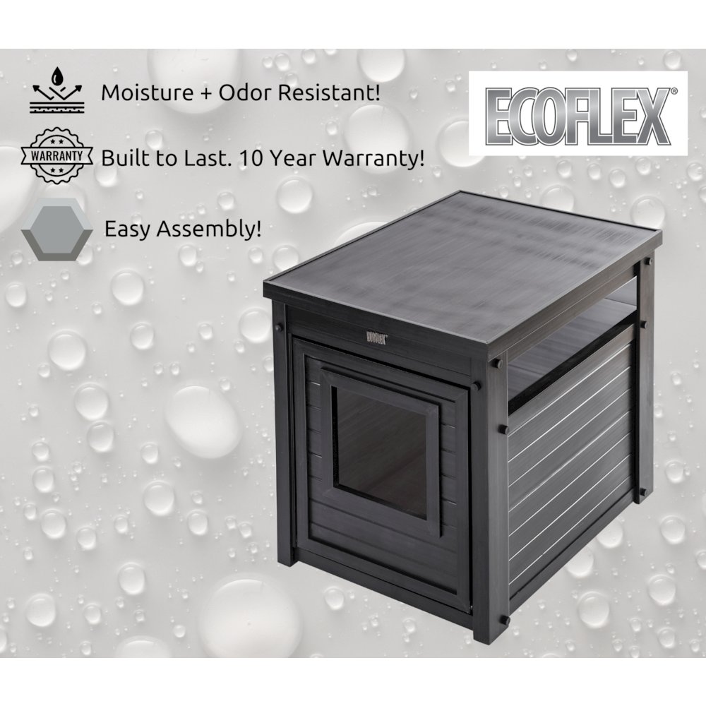 ECOFLEX® Litter Box Cover End Table - Espresso. Picture 8