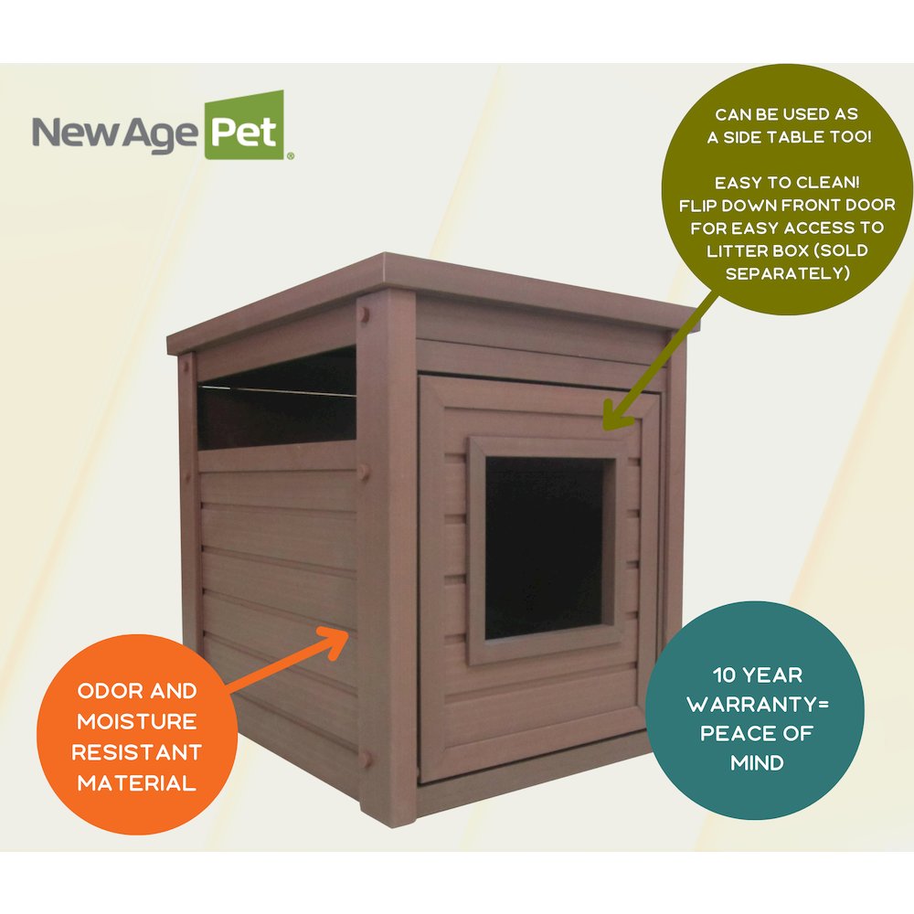 ECOFLEX® Litter Box Cover End Table - Russet. Picture 6
