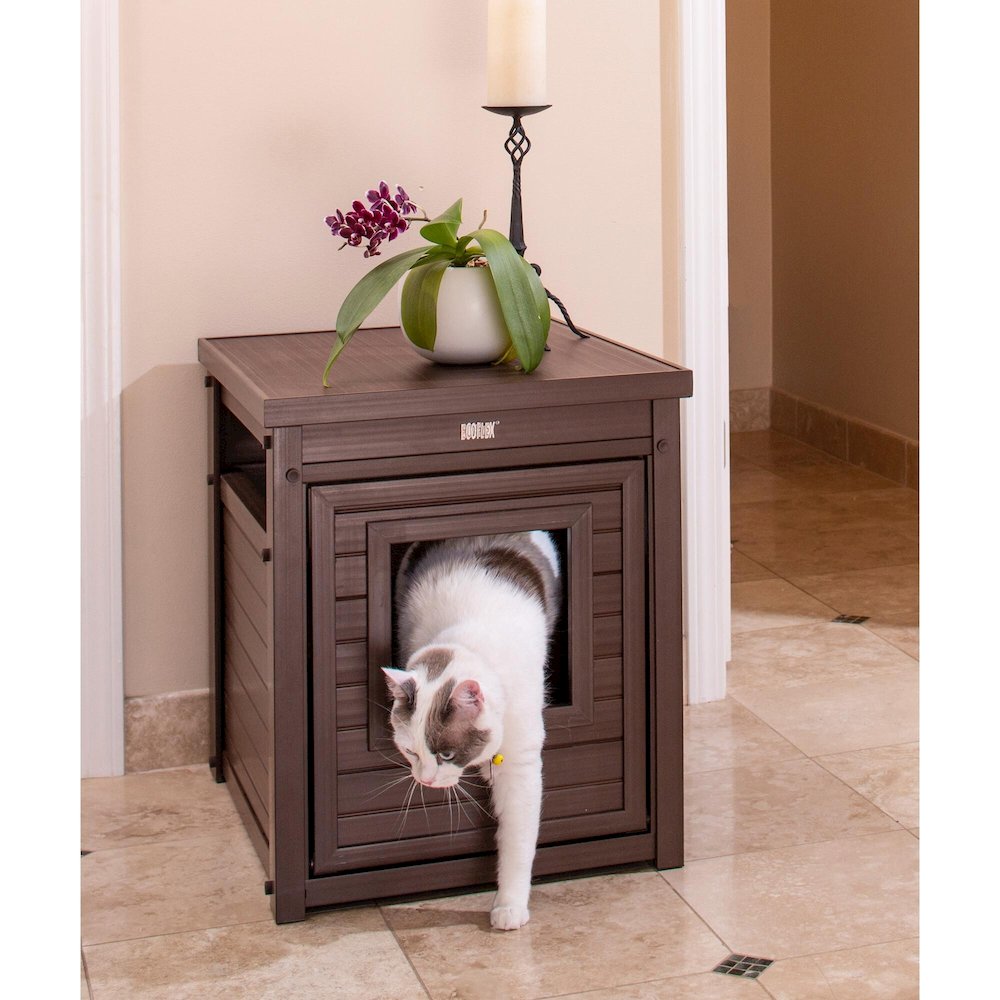 ECOFLEX® Litter Box Cover End Table - Russet. Picture 3