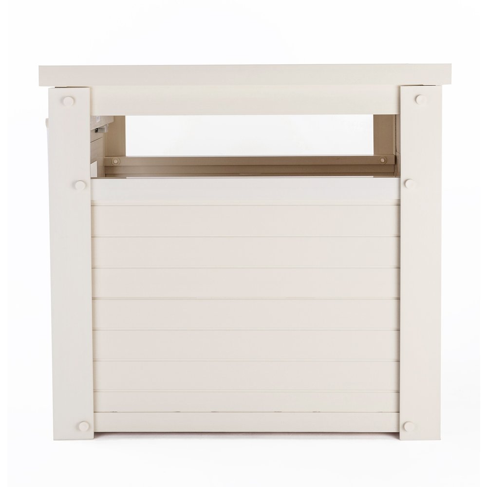 ECOFLEX® Litter Box Cover End Table - Antique White. Picture 4