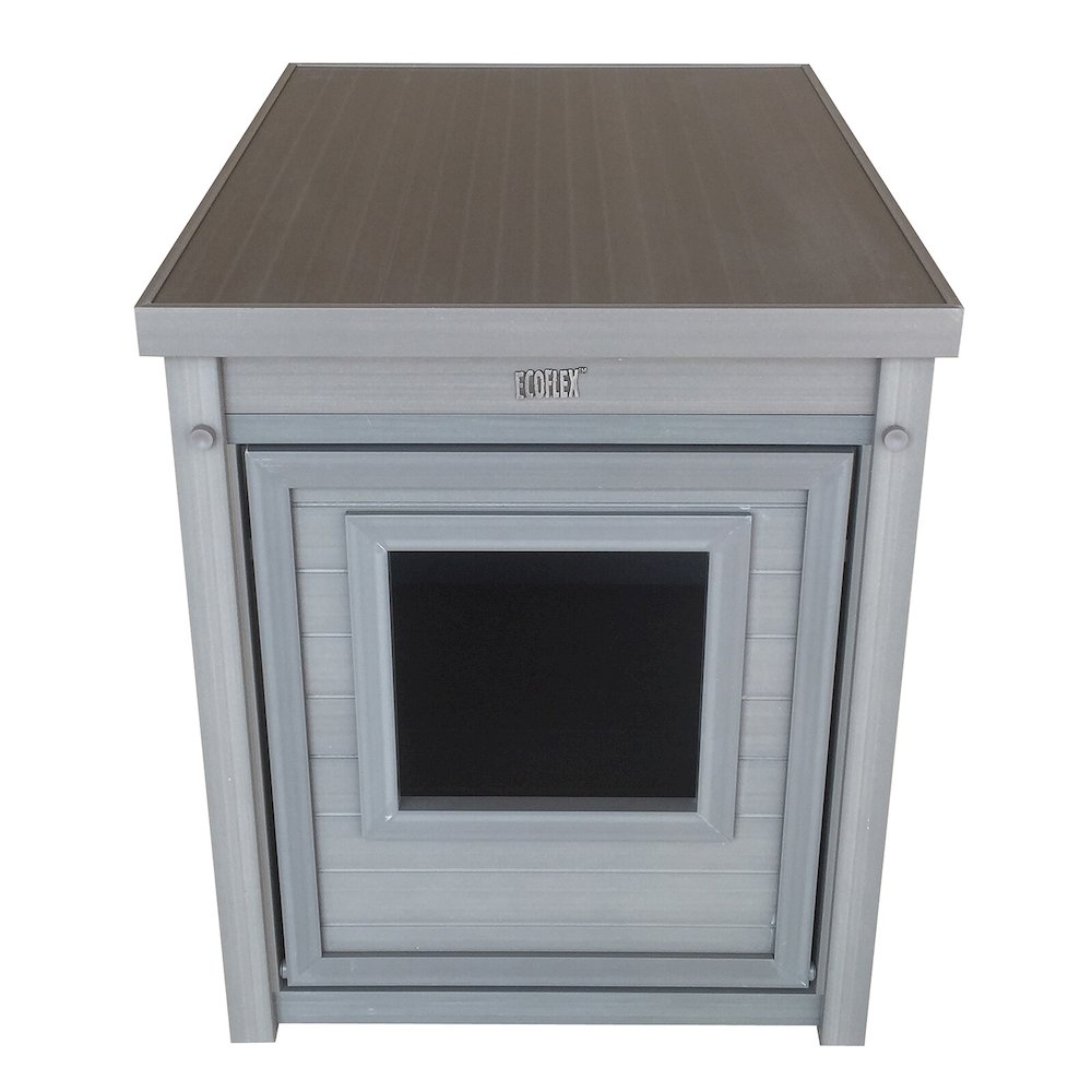 ECOFLEX® Litter Box Cover End Table - Grey. Picture 2