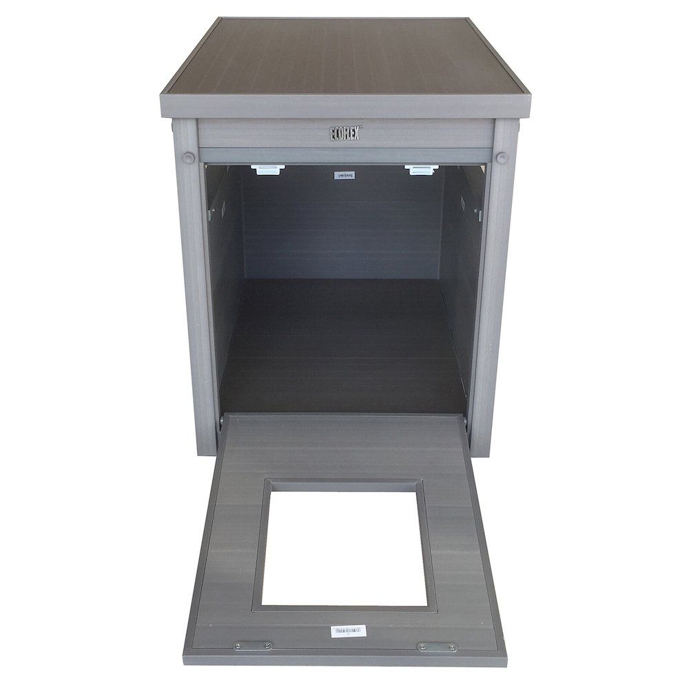 ECOFLEX® Litter Box Cover End Table - Grey. Picture 3
