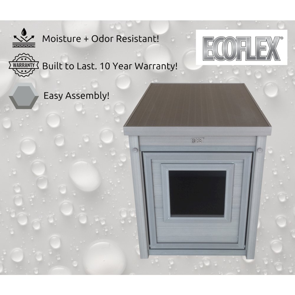 ECOFLEX® Litter Box Cover End Table - Grey. Picture 6