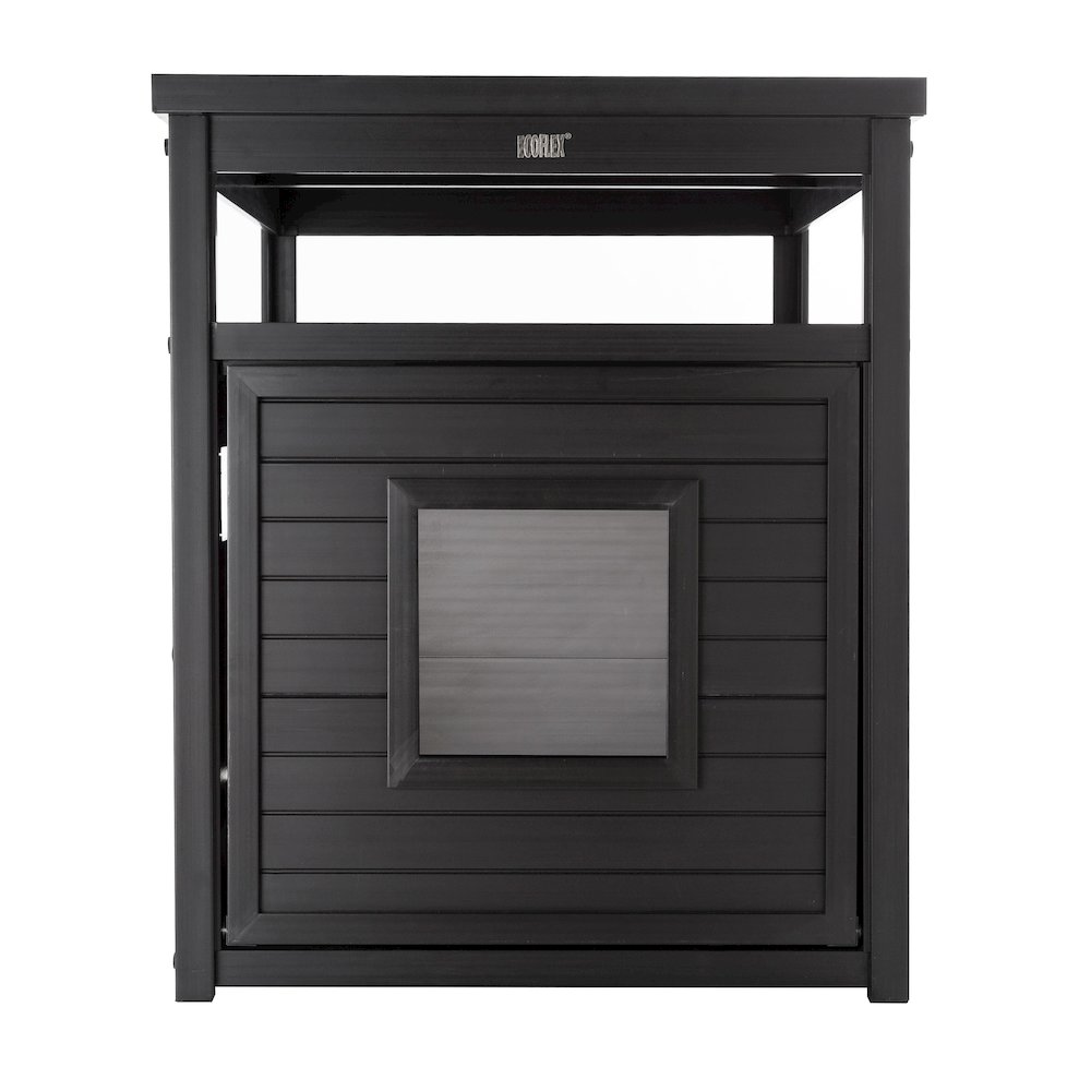 ECOFLEX® Jumbo Litter Box Cover End Table - Espresso. Picture 2