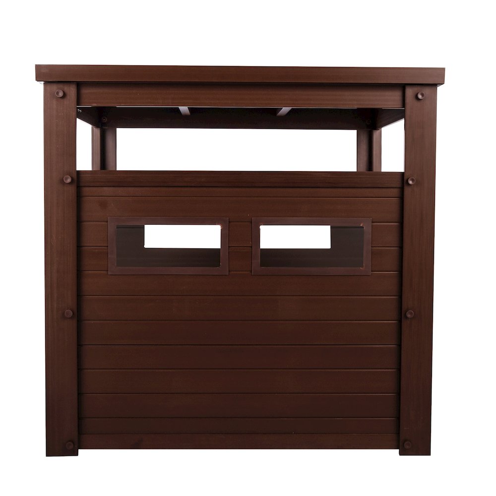 ECOFLEX® Jumbo Litter Box Cover End Table - Russet. Picture 3