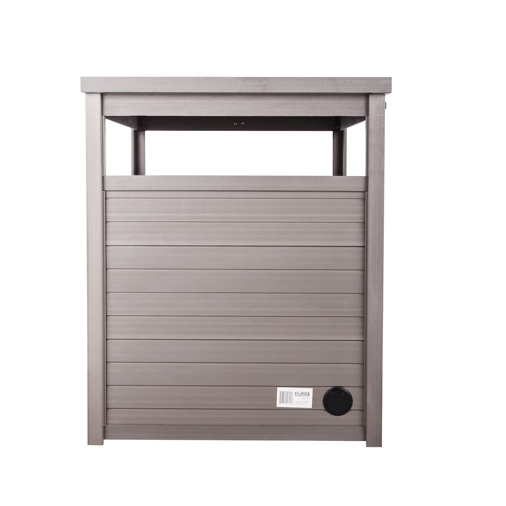 ECOFLEX® Jumbo Litter Box Cover End Table - Grey. Picture 3