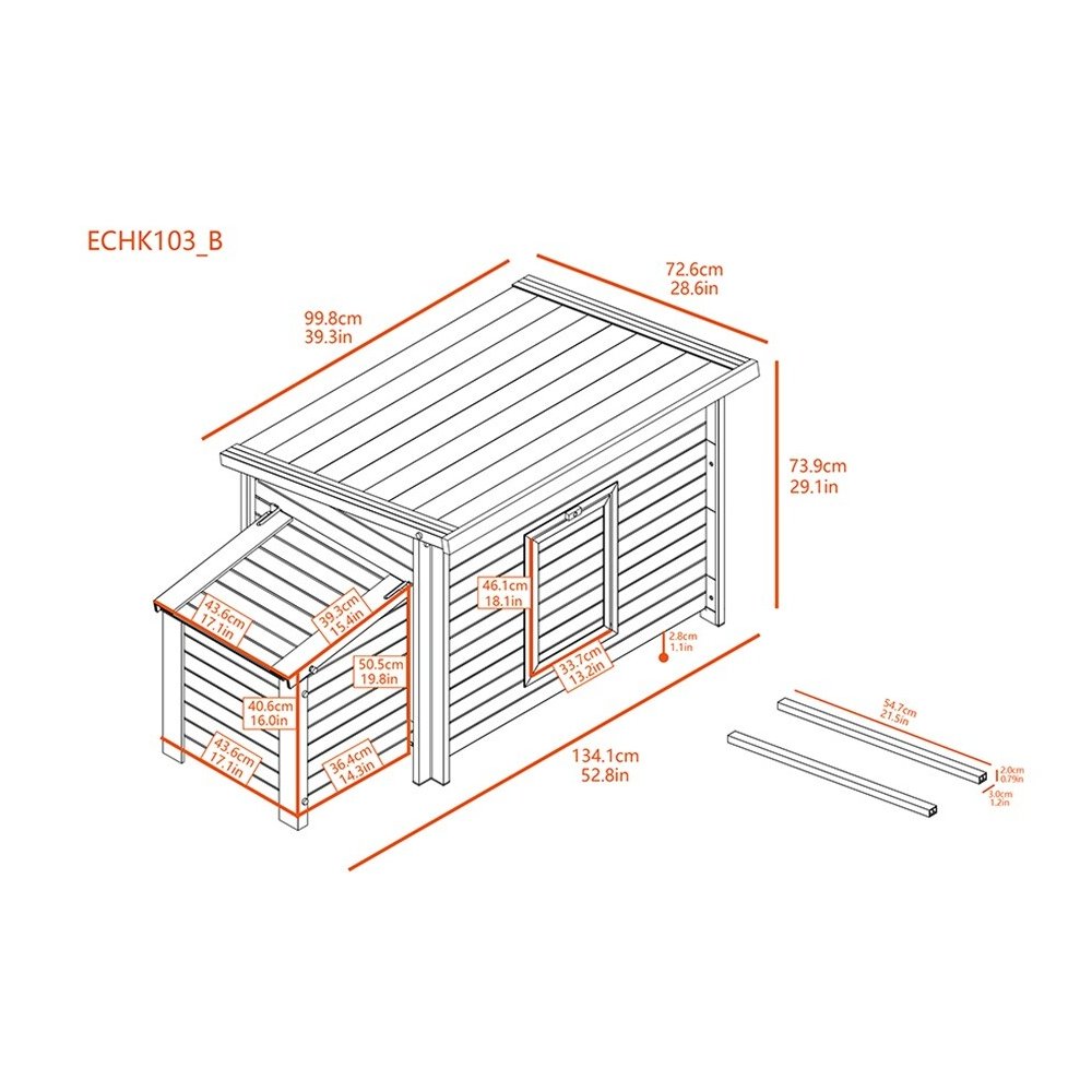 ECOFLEX® Fontana Chicken Barn in Tan. Picture 7