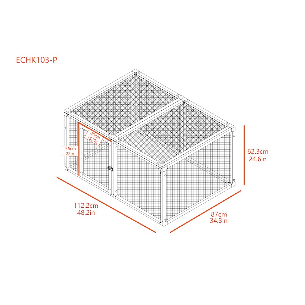 ECOFLEX® Fontana Chicken Pen. Picture 5