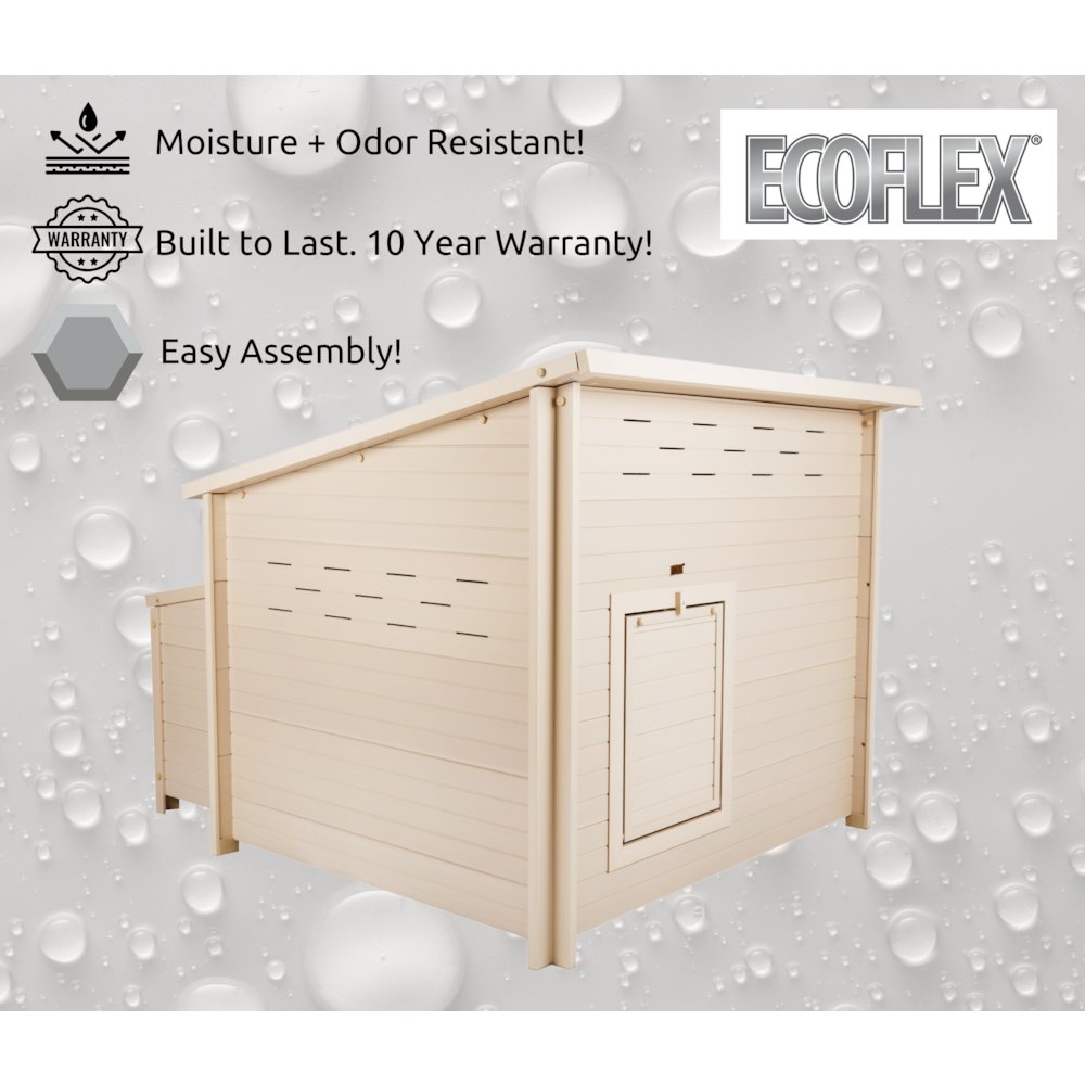 ECOFLEX® Jumbo Fontana Chicken Barn in Tan. Picture 8