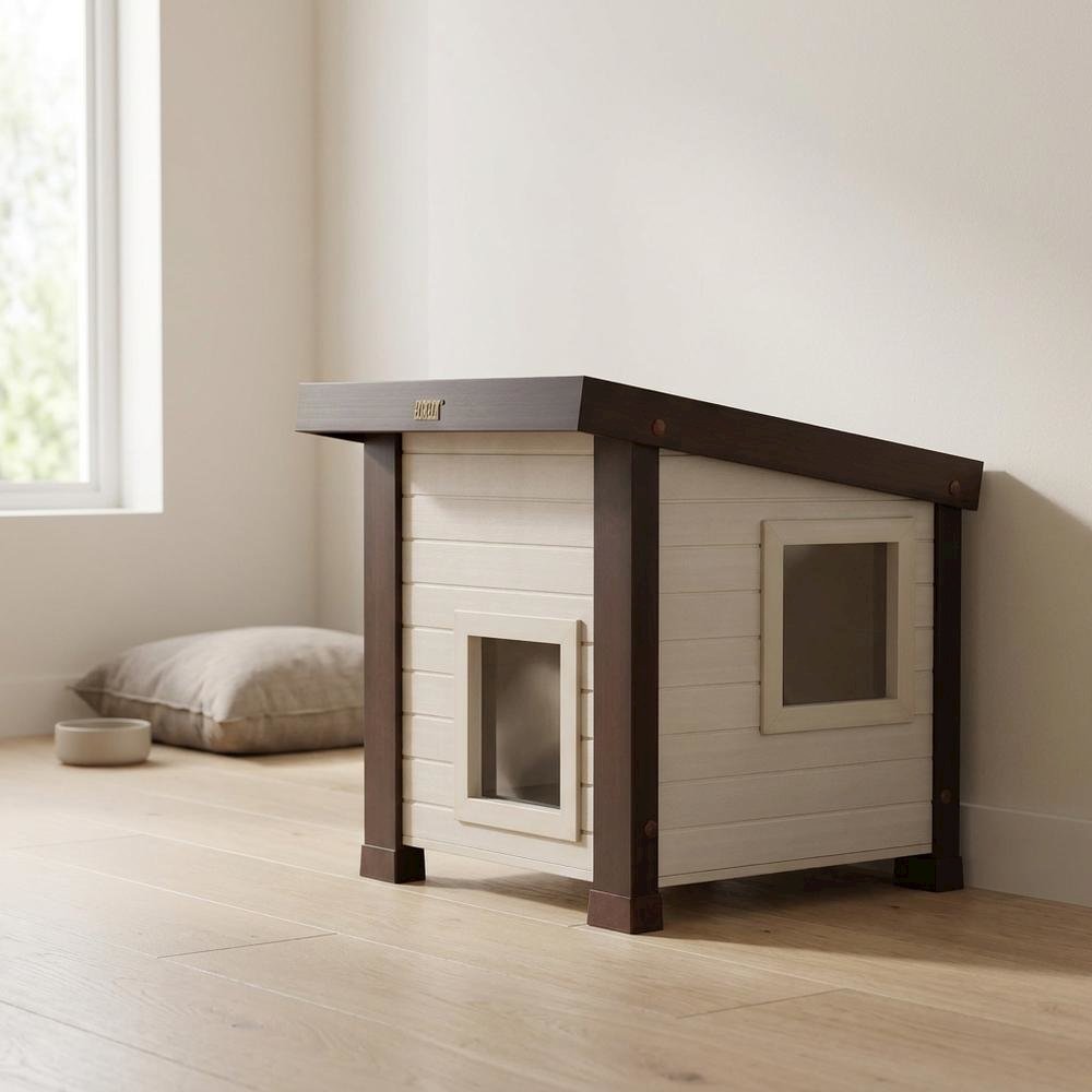 Durable Ecoflex Outdoor Cat Shelter with Rainproof Design and Easy-to-Clean. Picture 2