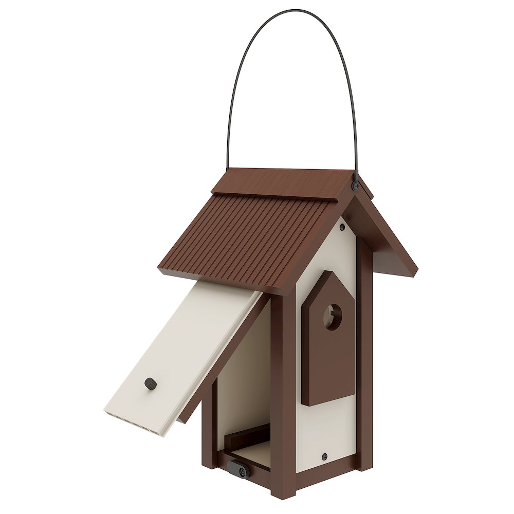 ECOFLEX Feathered Friends A-Frame Retreat Bird Feeder - Small. Picture 4