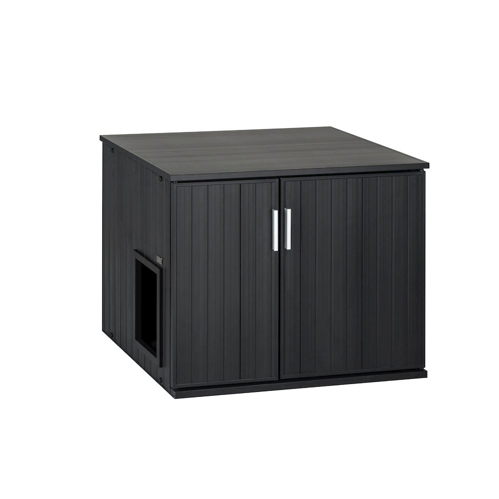 ECOFLEX® Promax LitterLoo Litter Box Cover Table in Espresso. Picture 4