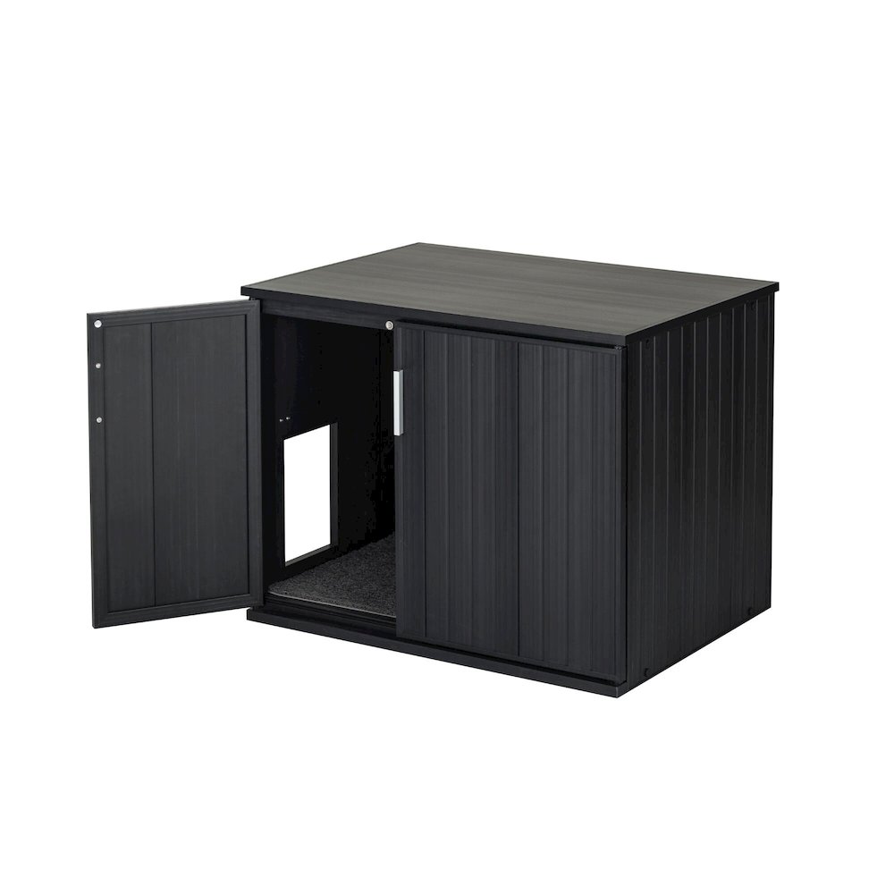 ECOFLEX® Promax LitterLoo Litter Box Cover Table in Espresso. Picture 8