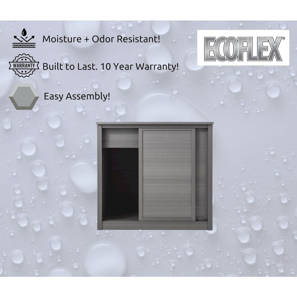 New Age Pet® ECOFLEX® 30" Versa Multi-Purpose Cabinet Stand - Grey. Picture 8