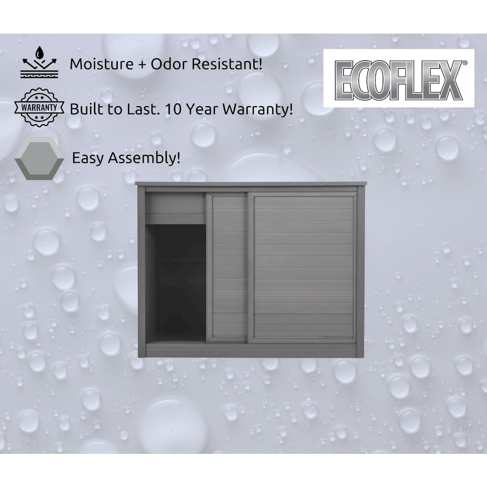 New Age Pet® ECOFLEX® 36" Versa Multi-Purpose Cabinet Stand - Grey. Picture 8