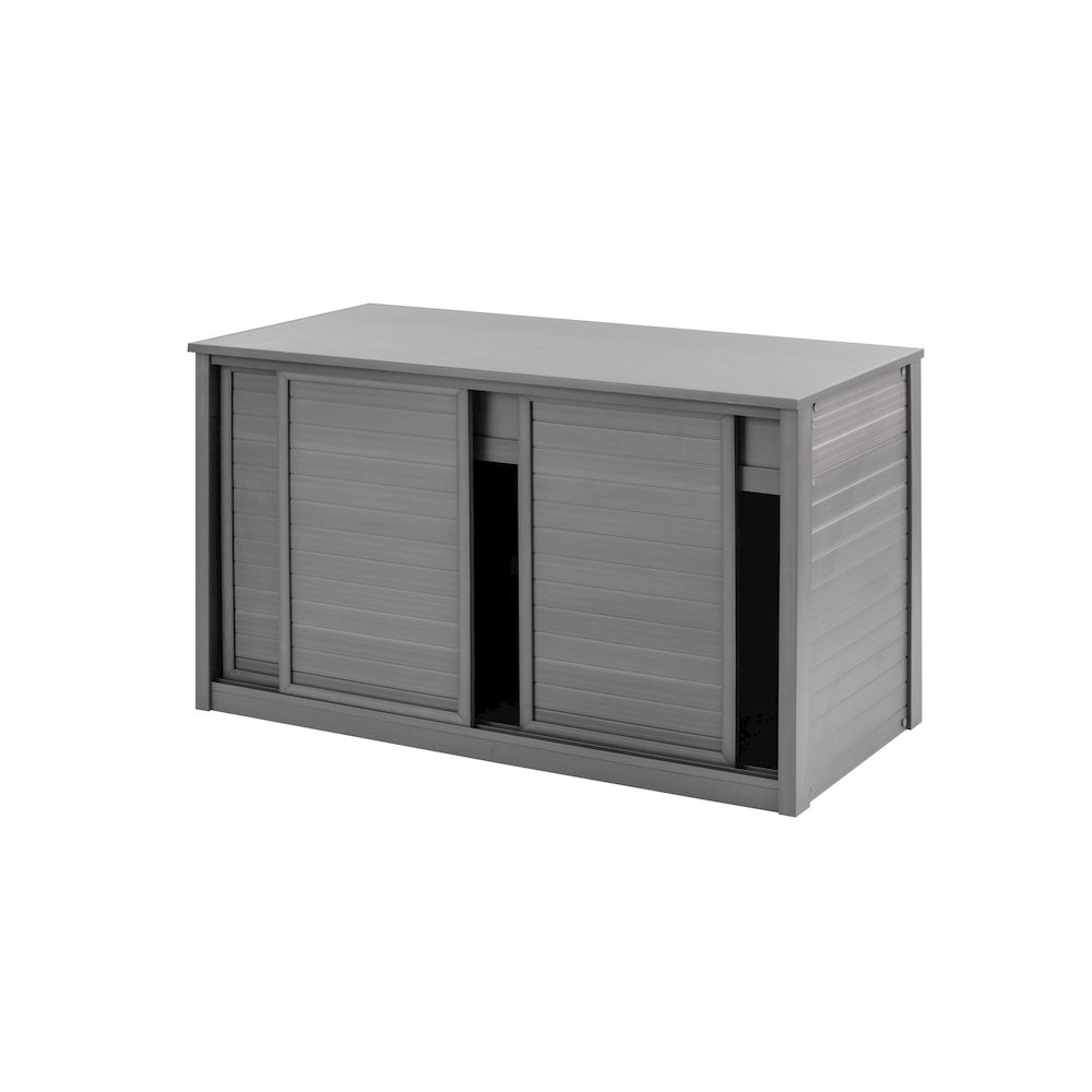 New Age Pet® ECOFLEX® 48" Versa Multi-Purpose Cabinet Stand - Grey. Picture 1