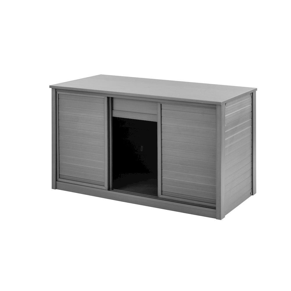 New Age Pet® ECOFLEX® 48" Versa Multi-Purpose Cabinet Stand - Grey. Picture 2