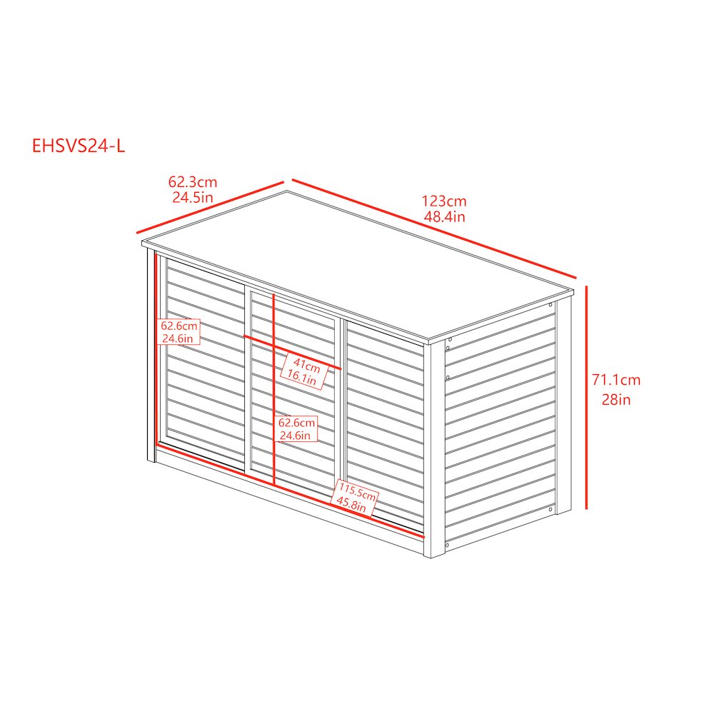New Age Pet® ECOFLEX® 48" Versa Multi-Purpose Cabinet Stand - Grey. Picture 7