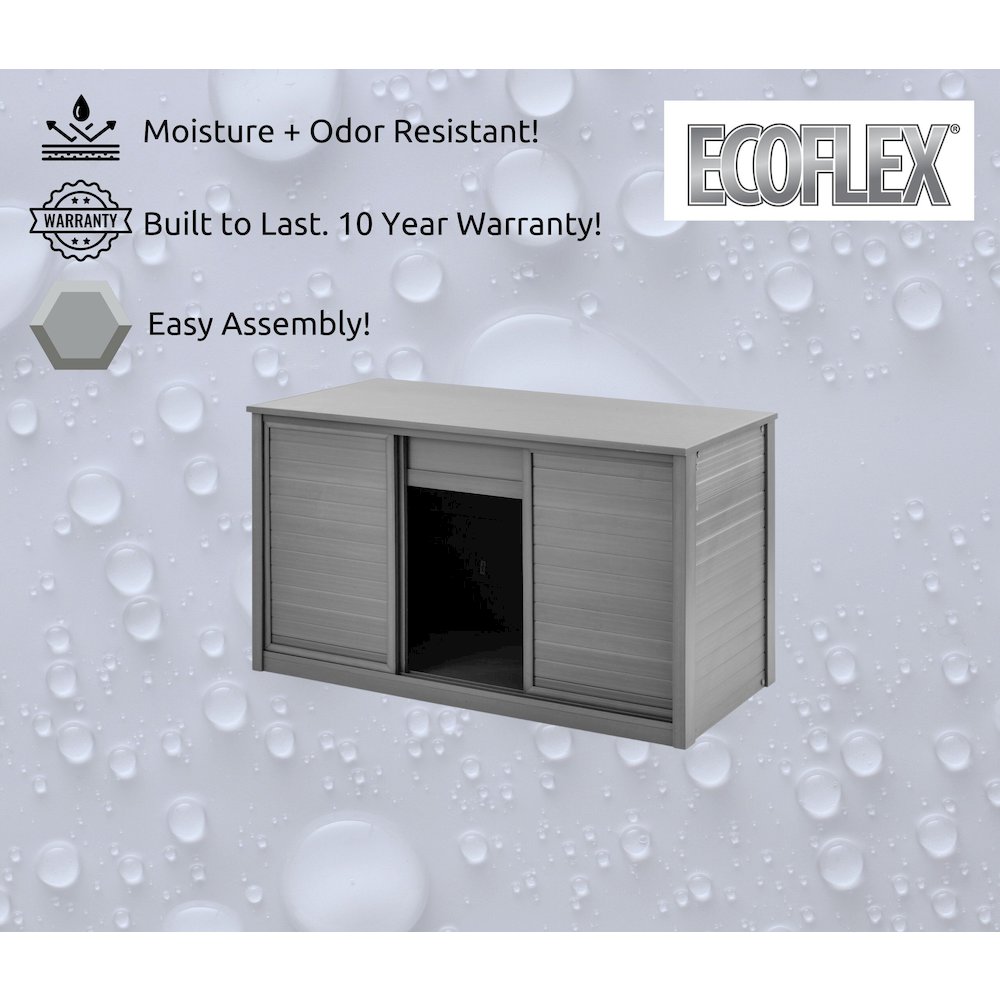 New Age Pet® ECOFLEX® 48" Versa Multi-Purpose Cabinet Stand - Grey. Picture 8