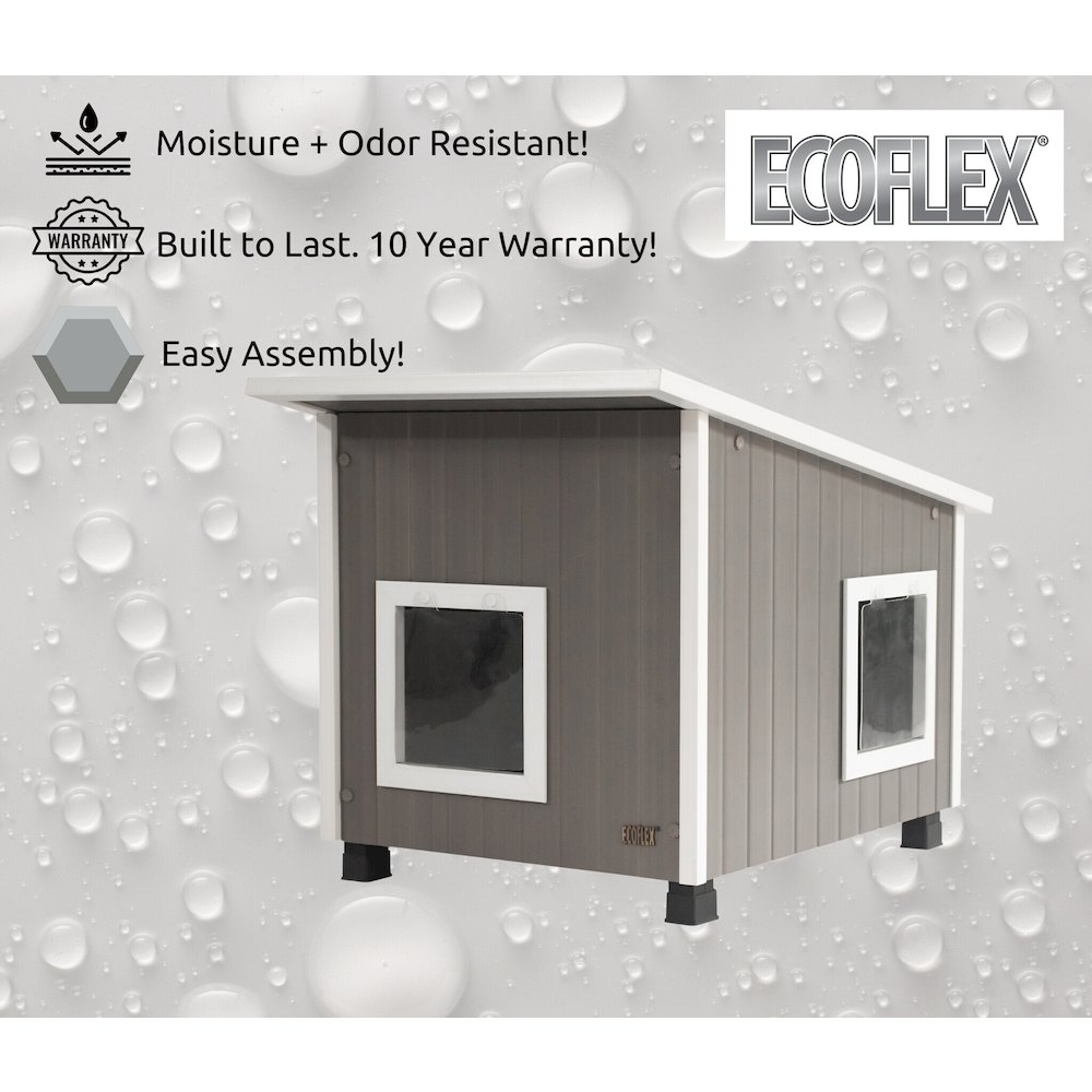 New Age Pet ECOFLEX Outdoor Cat House, XL. Picture 8