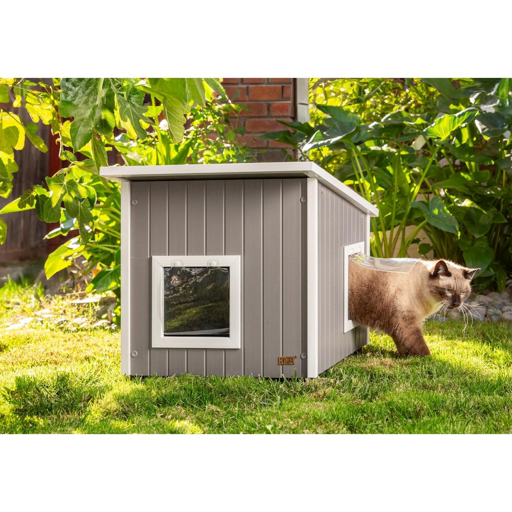New Age Pet ECOFLEX Outdoor Cat House, XL. Picture 6