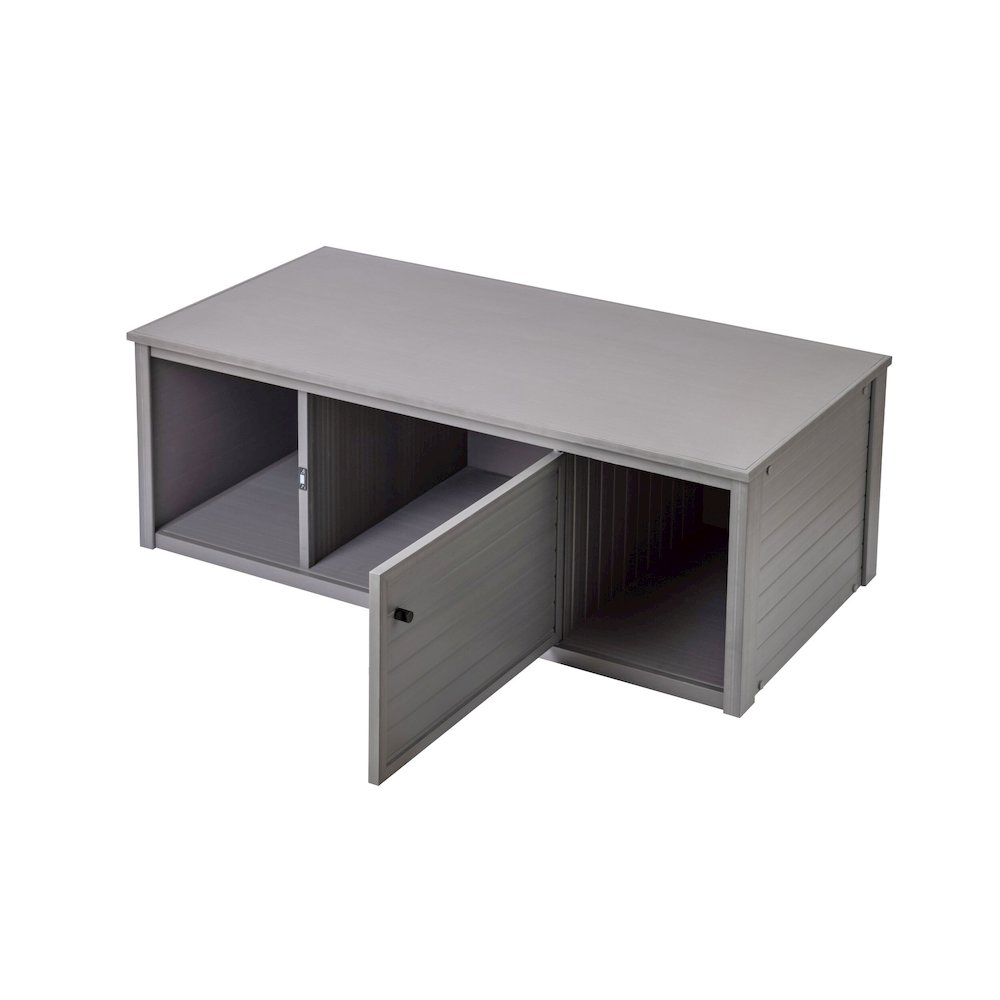 48" Lo-Boy Versa Stand in Grey. Picture 1