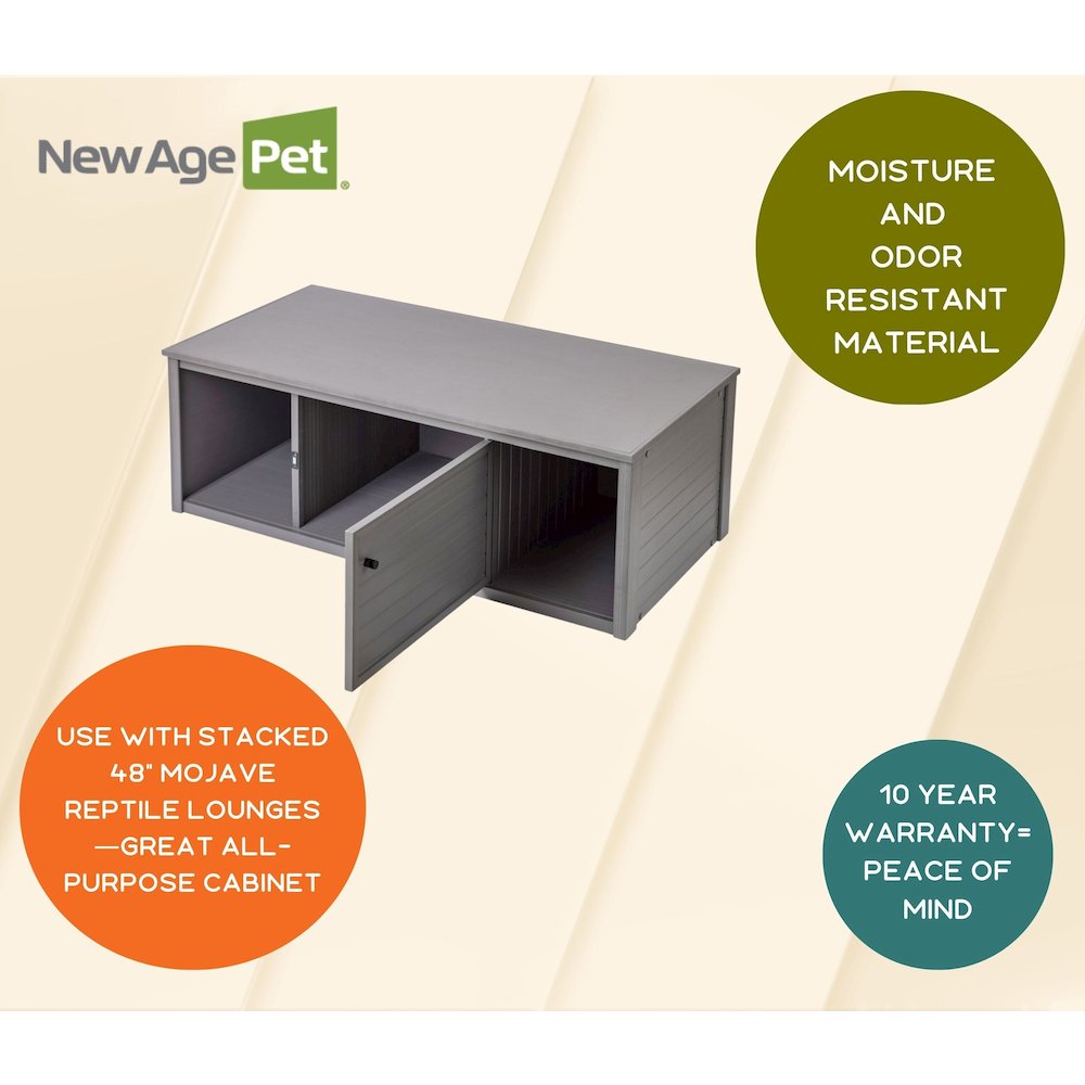 48" Lo-Boy Versa Stand in Grey. Picture 9