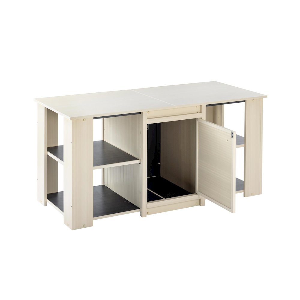 New Age Pet ECOFLEX® 60" Versa Stand in Maple. Picture 1