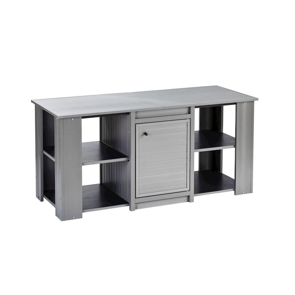 New Age Pet ECOFLEX® 60" Versa Stand in Grey. Picture 1