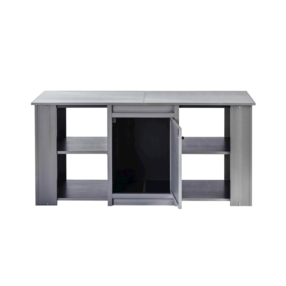 New Age Pet ECOFLEX® 60" Versa Stand in Grey. Picture 5