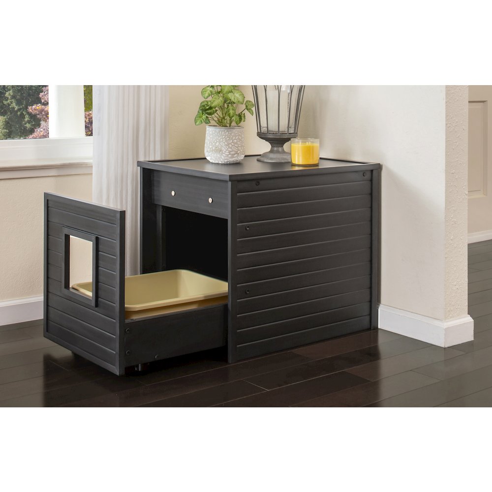ECOFLEX Freedom Litter Loo End Table with Pull Out Drawer for Easy Clean. Picture 4