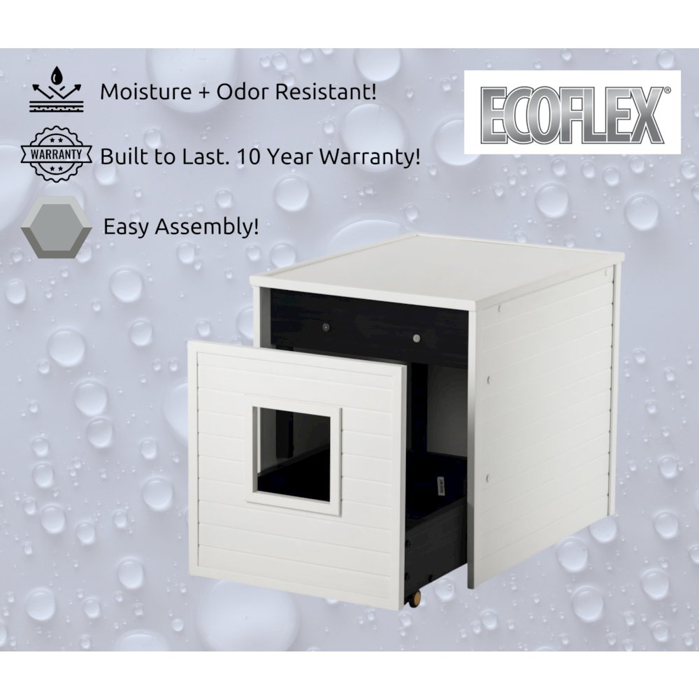 ECOFLEX Freedom Litter Loo End Table with Pull Out Drawer for Easy Clean. Picture 8