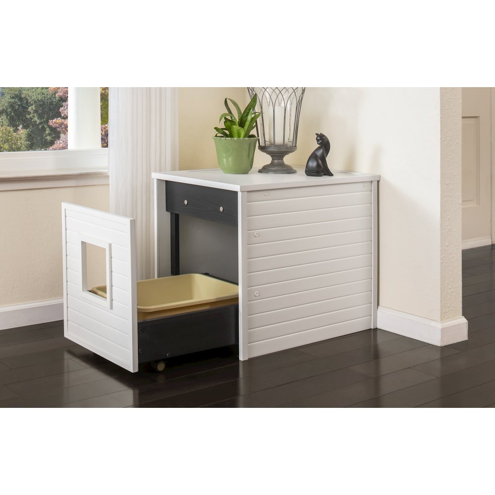 ECOFLEX Freedom Litter Loo End Table with Pull Out Drawer for Easy Clean. Picture 6