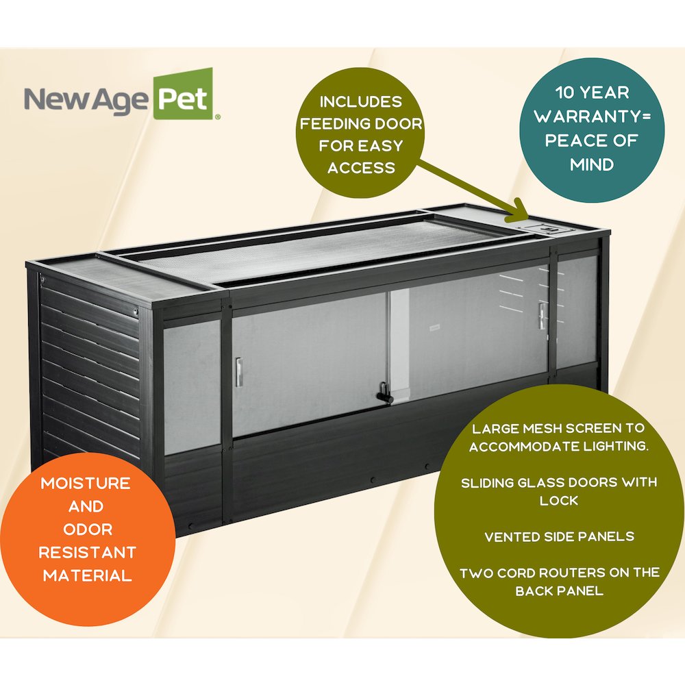 ECOFLEX 60" Mojave Reptile Lounge in Black. Picture 9