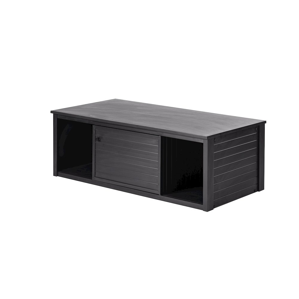 ECOFLEX 48" Lo-Boy Versa Stand in Black. Picture 1