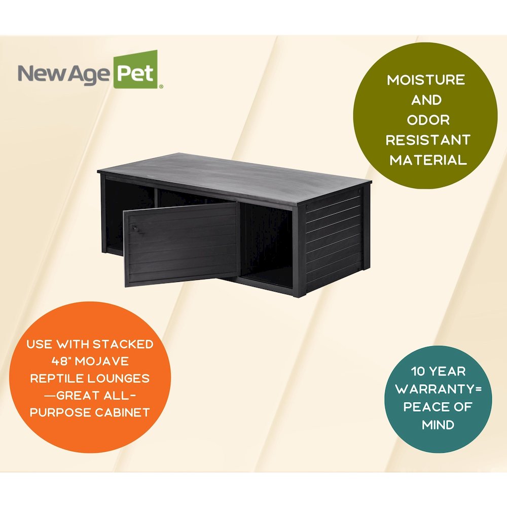 ECOFLEX 48" Lo-Boy Versa Stand in Black. Picture 9