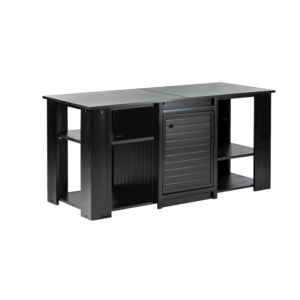 ECOFLEX 60" Versa Stand in Black. Picture 1