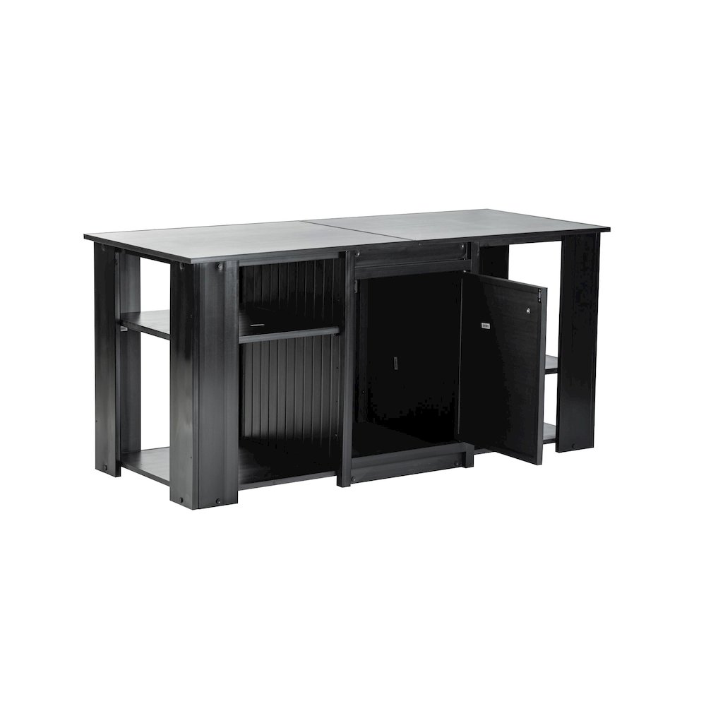ECOFLEX 60" Versa Stand in Black. Picture 6
