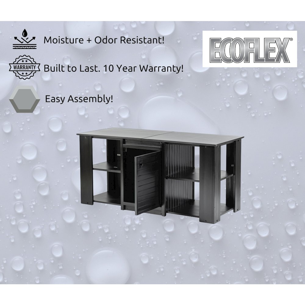 ECOFLEX 60" Versa Stand in Black. Picture 8