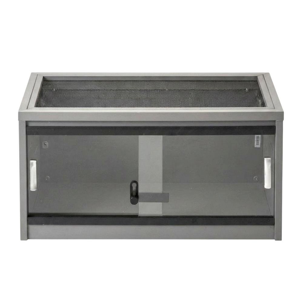 Grey reptile lounge bed with padded interior and durable design. Picture 6