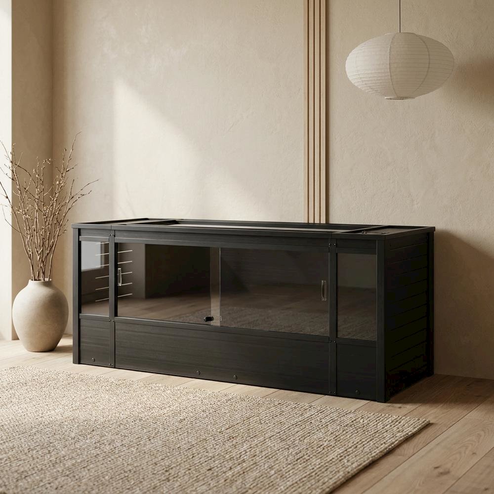 Black Ecoflex Reptile Lounge in XL Size with Wipe Clean Design. Picture 3