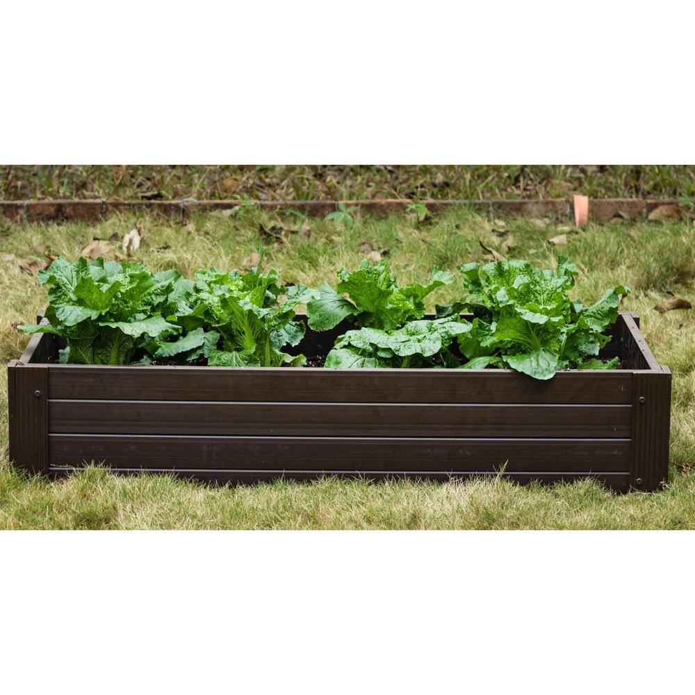 2x4 ECOFLEX Garden Bed, Walnut. Picture 5