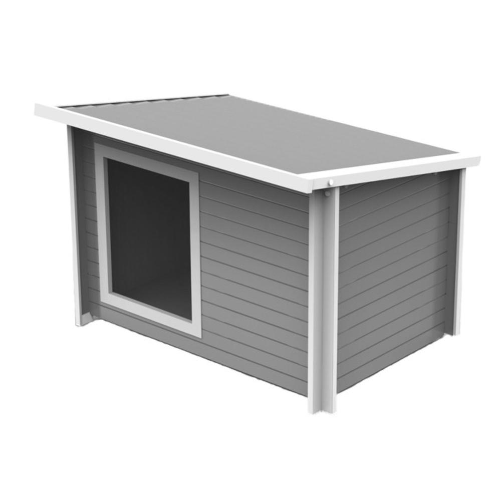 ECOFLEX® Rustic Lodge Outdoor Dog House Extra Large. Picture 1